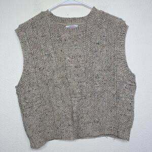 Vintage Thackery Womens Sweater L Crop Academia Modern Core Classic Office Sexy
